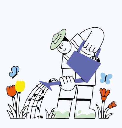 Klangspiel im Garten