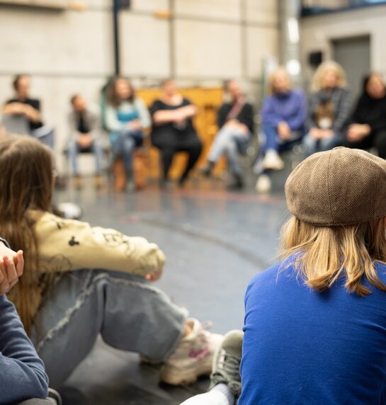 Der Kinderchor bei der Konzeptionsprobe zu Brundibár | © Andrea Widauer